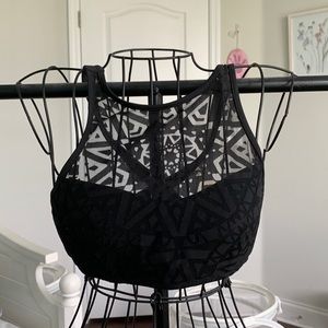 xhilaration mesh bikini top